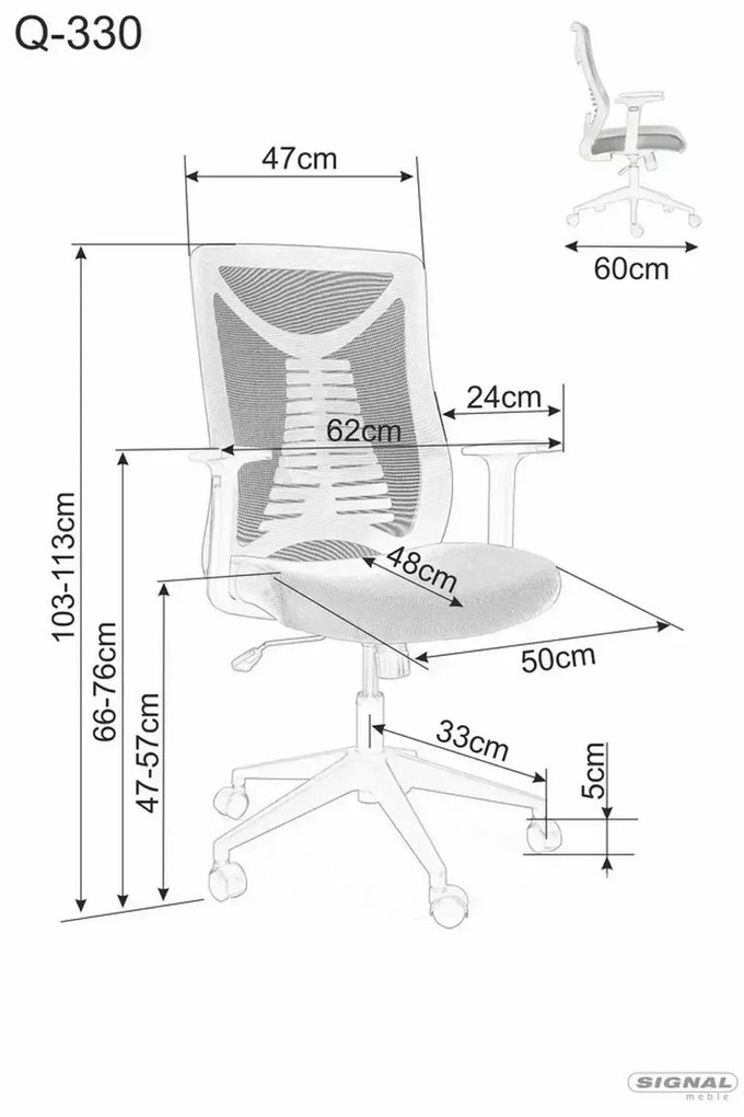 Kancelářská židle Flexor černá