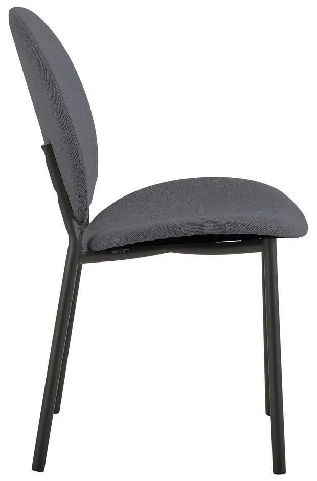 Antracitová jedálenská stolička Cliff – Actona
