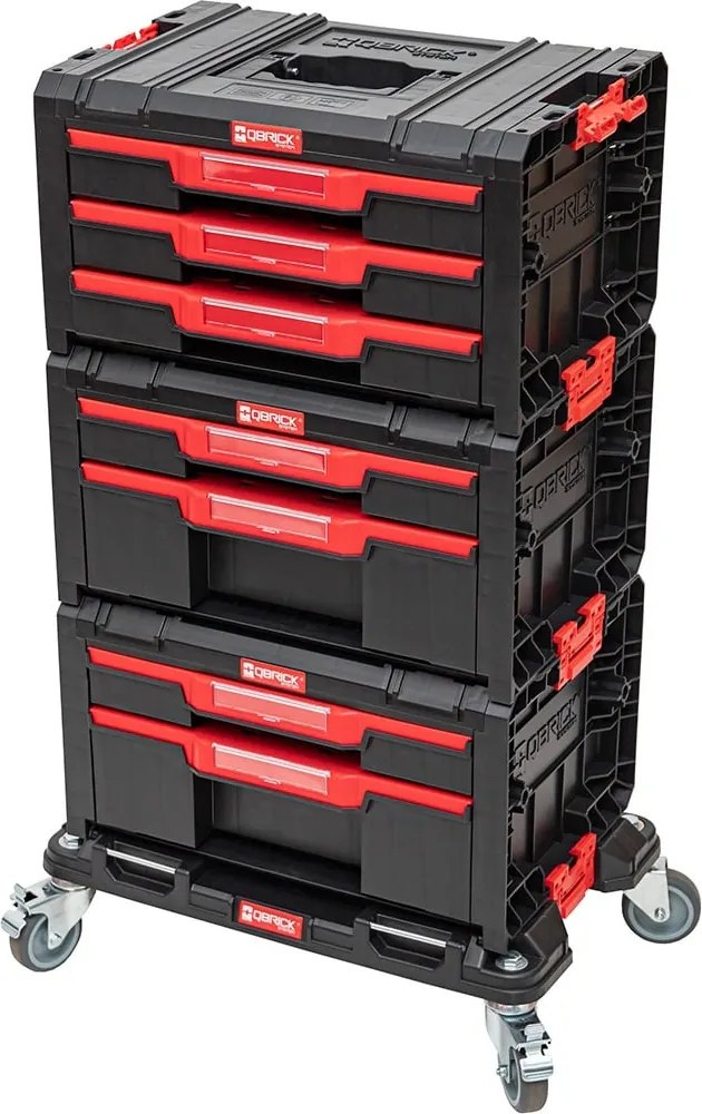 Mobilný vozík na náradie Qbrick System PRO so zásuvkami