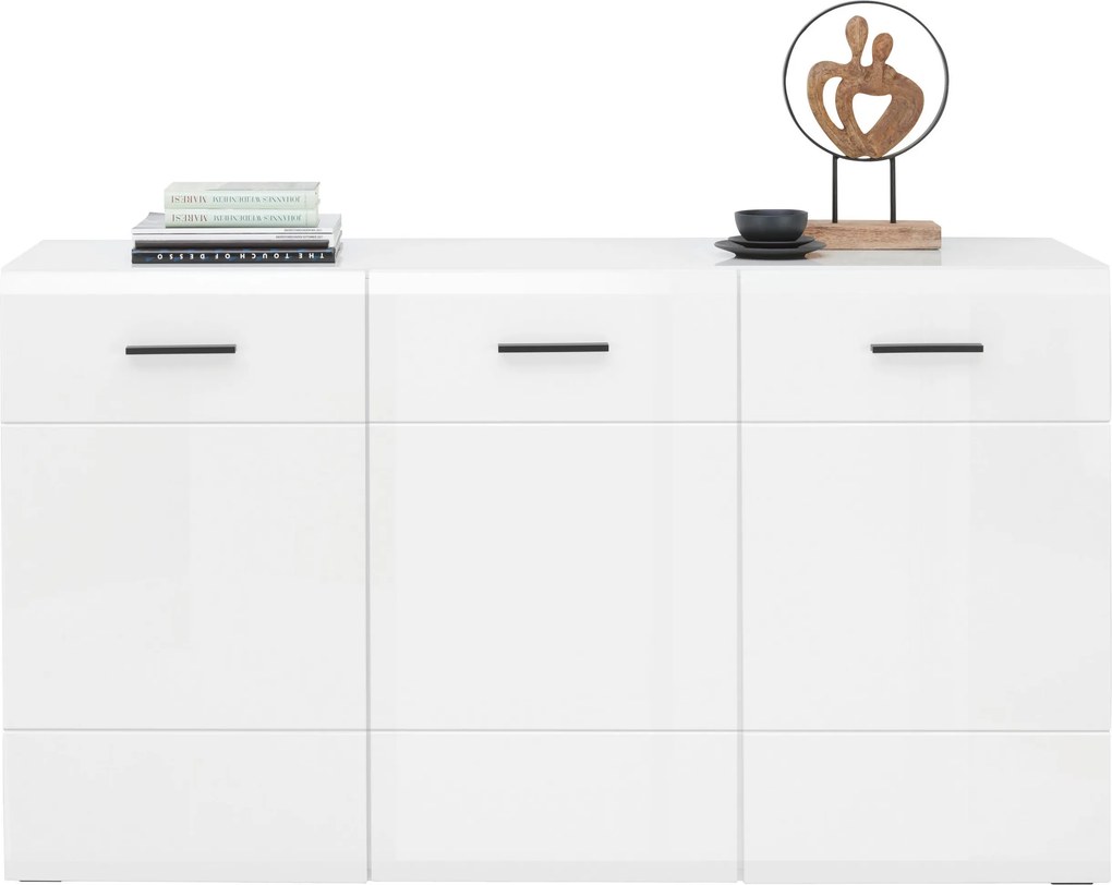 XXXLutz ŠIROKÁ KOMODA, antracitová, biela, 150/84,6/42 cm Hom`in - Komody - 001803069003