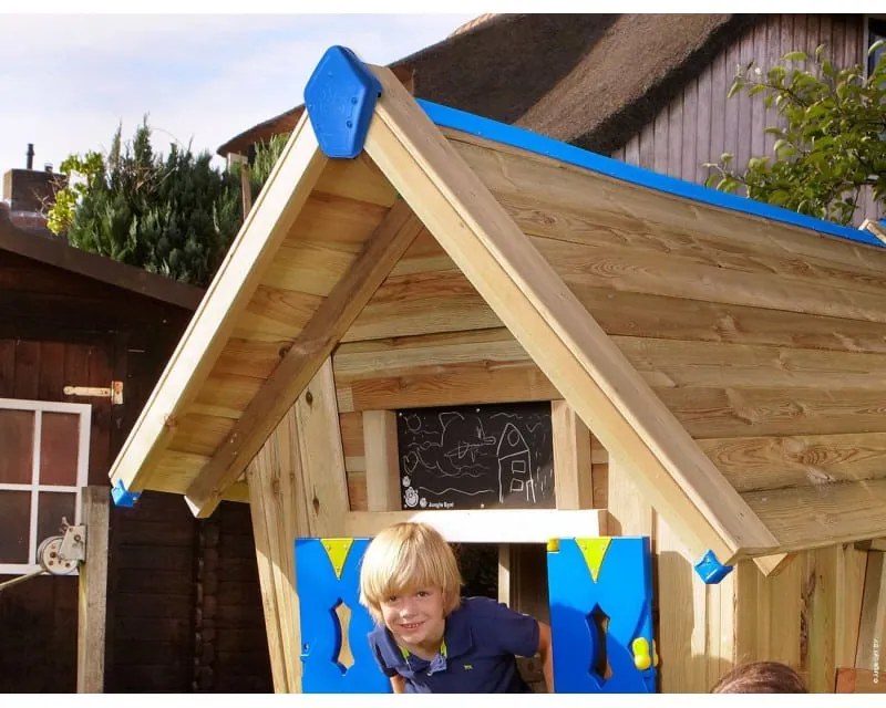 Ihrisko Jungle Crazy Playhouse so šmykľavkou a modulom 2-Swing Frame