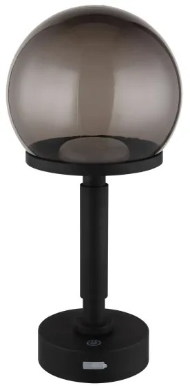 Globo 21034S - LED Nab. dot. stol. lampa HAKU LED/2,5W/5V 2700/4000/6500K čierna