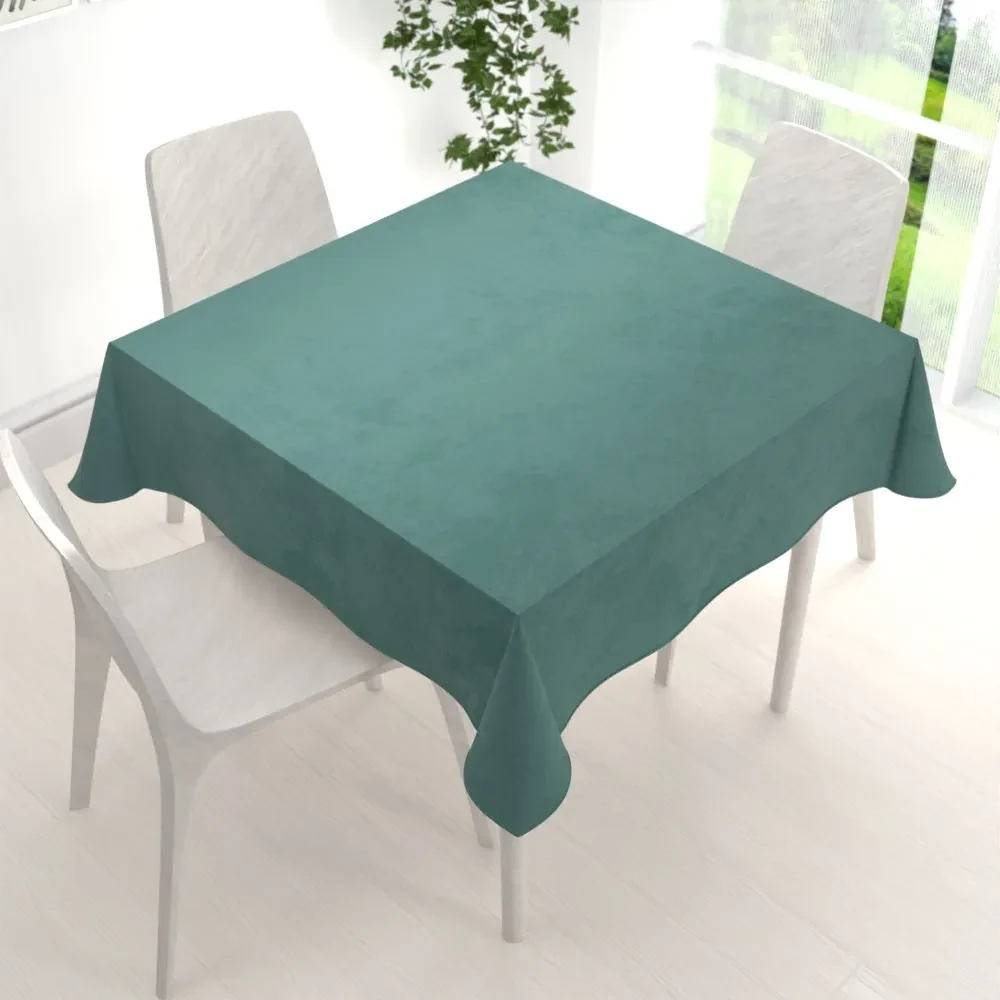 Biante Zamatový štvorcový obrus Velvet Prémium SVP-022 Ľadovo zelený 60x60 cm