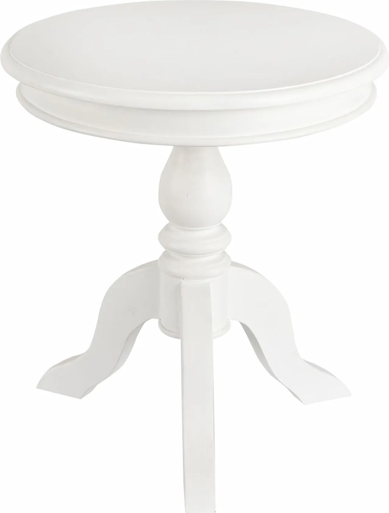 Stolik Lara priemer 50 cm biely