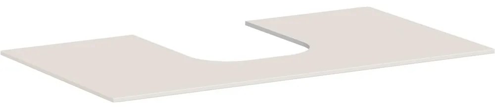 HANSGROHE Xevolos E lakovaná doska pre zápustné umývadlo na dosku 500/480 a 600/480 (s jedným výrezom v strede), 984 x 550 x 10 mm, piesková matná béžová, 54209780