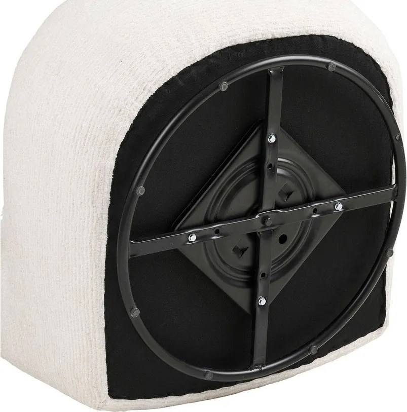 Krémovobiele otočné kreslo Milo – House Nordic