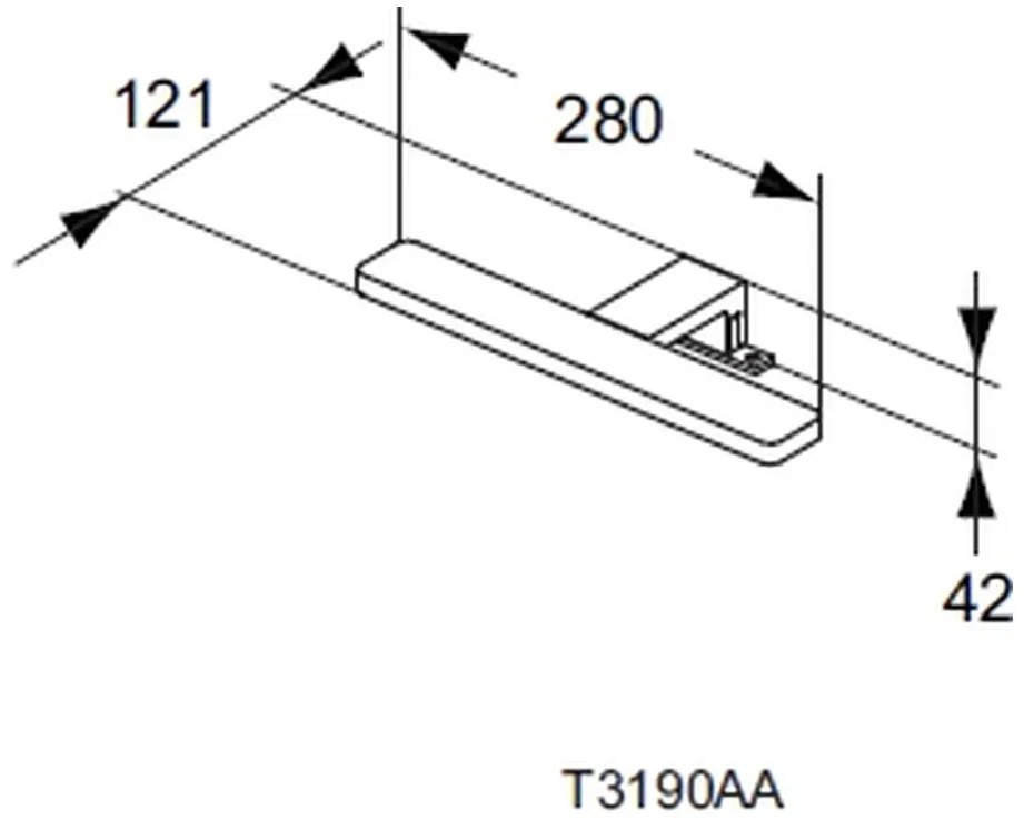 Ideal Standard Mirror & Light - LED-osvetlenie PRETTY (5,5W, 6000 Kelvinov), Chróm, T3190AA