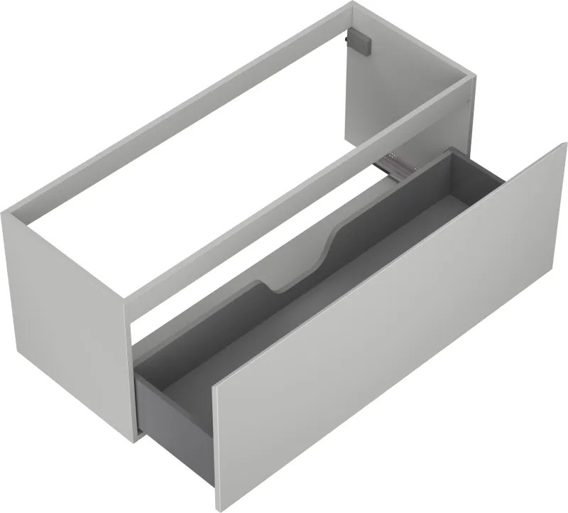 Mexen Orio, kúpeľňová skrinka 120 cm, 1 zásuvka, sivá matná, 91A10-12047-1-BF62