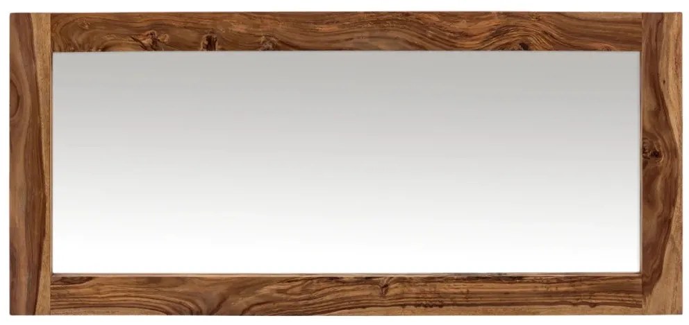 furniture-nabytek.cz - Masivní koupelnové zrcadlo Lagos z palisandru, lakované, hnědé – 130×60 cm