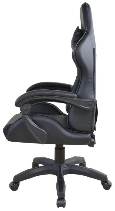 Ergonomická kancelárska stolička s vankúšikmi, čierná