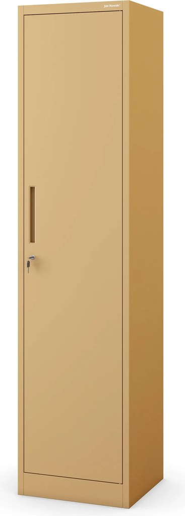 Kovová kancelárska skriňa na dokumenty, vysoká, béžová, 450x1850x400 mm: ALEX Fresh Style