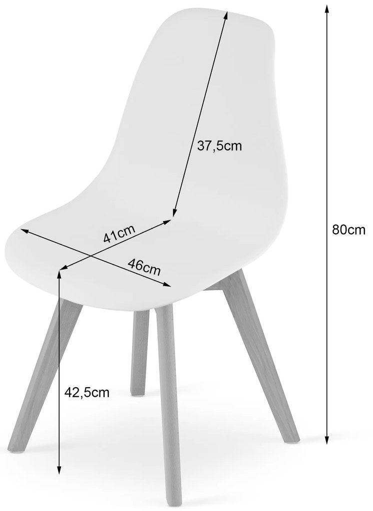 Stolička KITO - biela x 3 9401 71 00 00