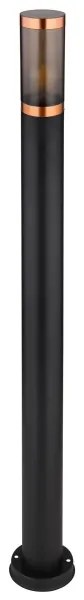 Globo 3159BC - Vonkajšia lampa BOSTON 1xE27/23W/230V IP44 110 cm čierna/meď