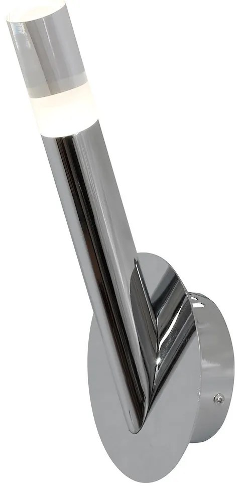 Nástenné svietidlo Ice, 1x chrómové kovové tienidlo, ch