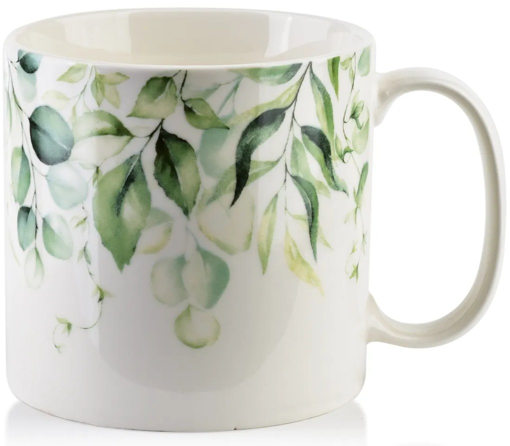 Porcelánový hrnček Eddy Green Leaves 500 ml