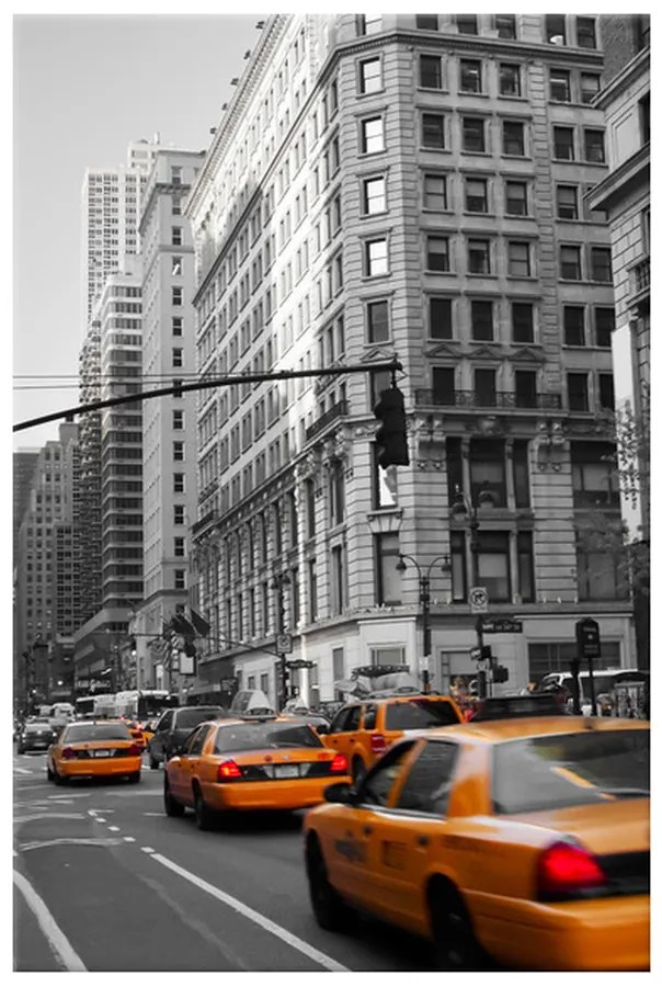 Gario Obraz na plátne Manhattan Taxi Rozmery: 20 x 30 cm