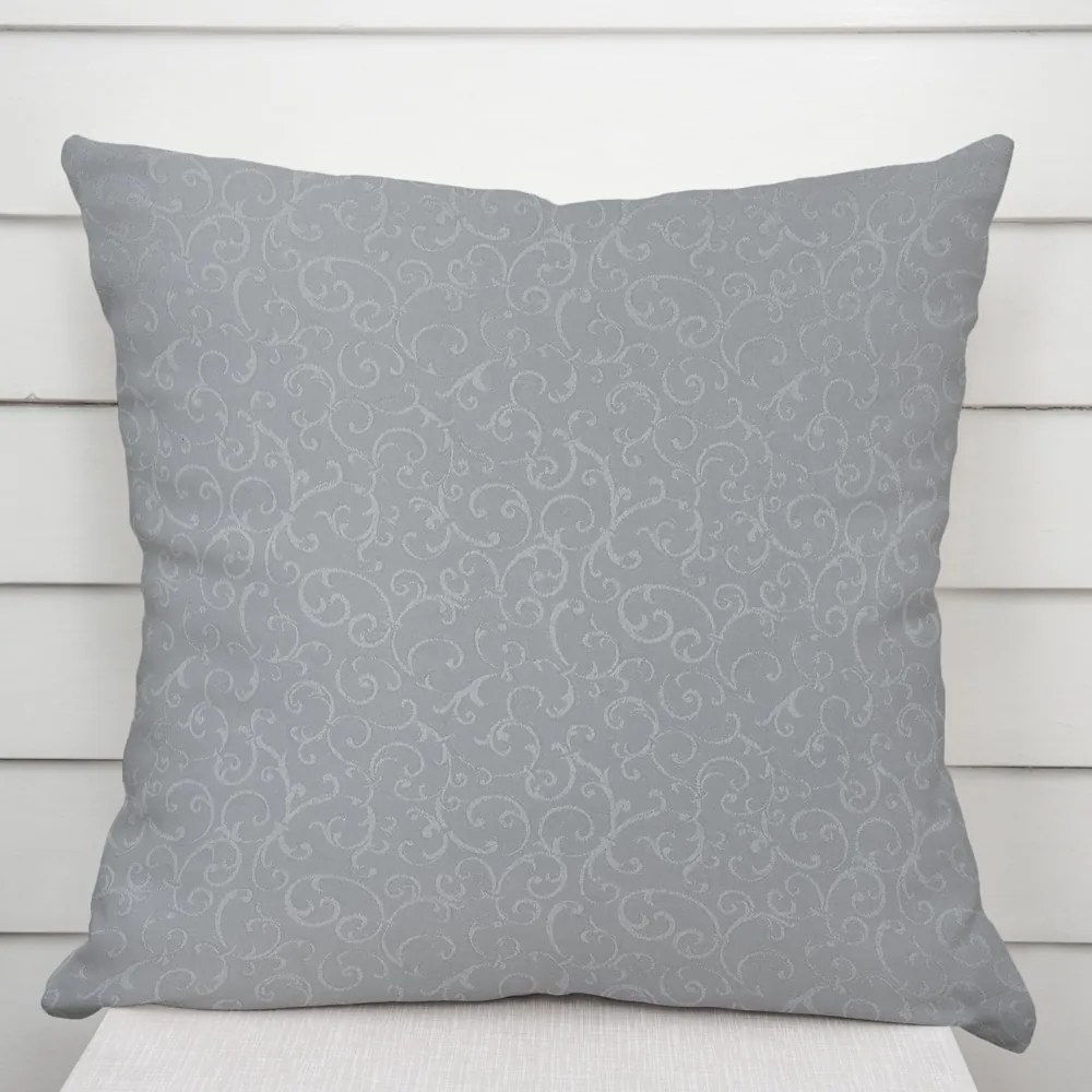 Biante Dekoračná obliečka na vankúš TF-086 Ornamenty na sivom 50 x 60 cm