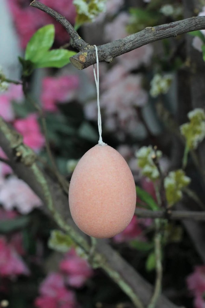 Lososové závesné veľkonočné vajíčko 7cm
