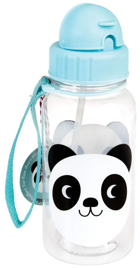 Detská fľaša so slamkou Rex London Miko The Panda, 500 ml