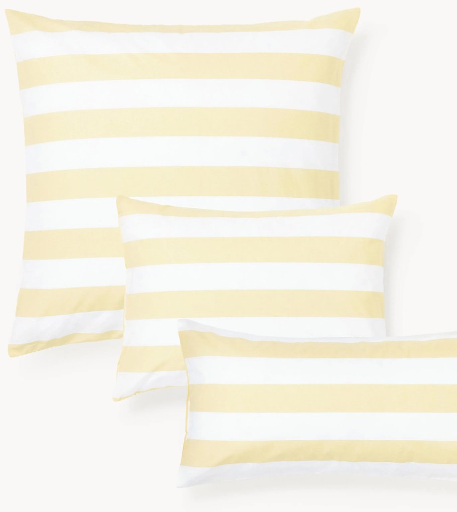 Pruhovaná obojstranná obliečka na vankúš z bavlny Lorena