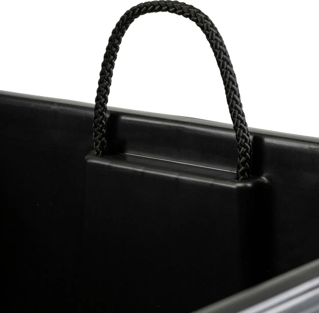 PLASTOVÝ KVETINÁČ PORTO RIFLO 75X39,5X39,5 CM ČIERNA