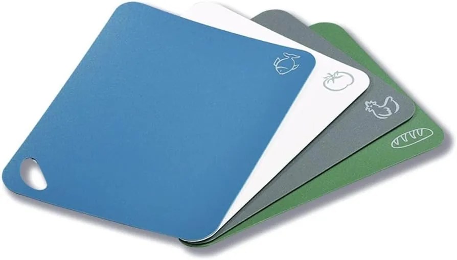 Kesper Súprava 4 krájacích plastových dosiek s označením