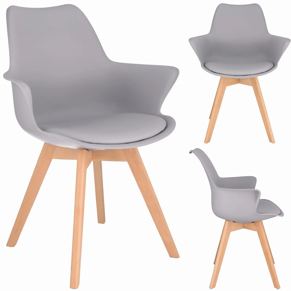 Jedálenská stolička ORLEAN - sivá