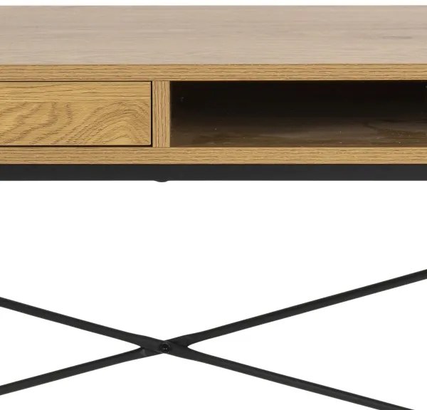 Písací stôl SARON dub/čierna