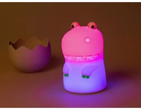 MegaLight - LED RGB Stmievateľná nabíjacia detská dotyková lampa DIGGY DINO LED/5V