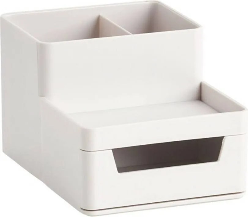 Zeller Present Plastový organizér na písacie a kancelárske potreby, UNTENSIL, biely