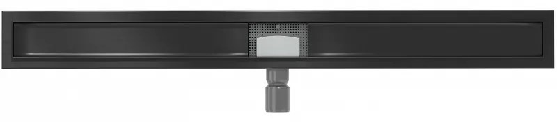 Mexen Flat nerezový sprchový žľab 90 cm - telo žľabu bez krytu, čierna, 1715090