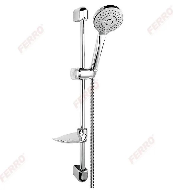 FERRO TUTTI, sprchový stĺp 61,5cm s ručnou sprchovou súpravou, chróm, N340