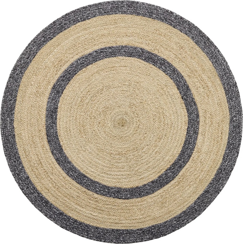 Ručne viazaný kusový koberec Nora J-48 Natural kruh, 140x140 (priemer) kruh, béžová, chodba / predsieň, Diamond Carpets India