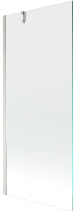 Mexen Next, 1-krídlová vaňová zástena 80 x 150 cm, 6mm číre sklo, oceľová, 895-080-000-00-00-97