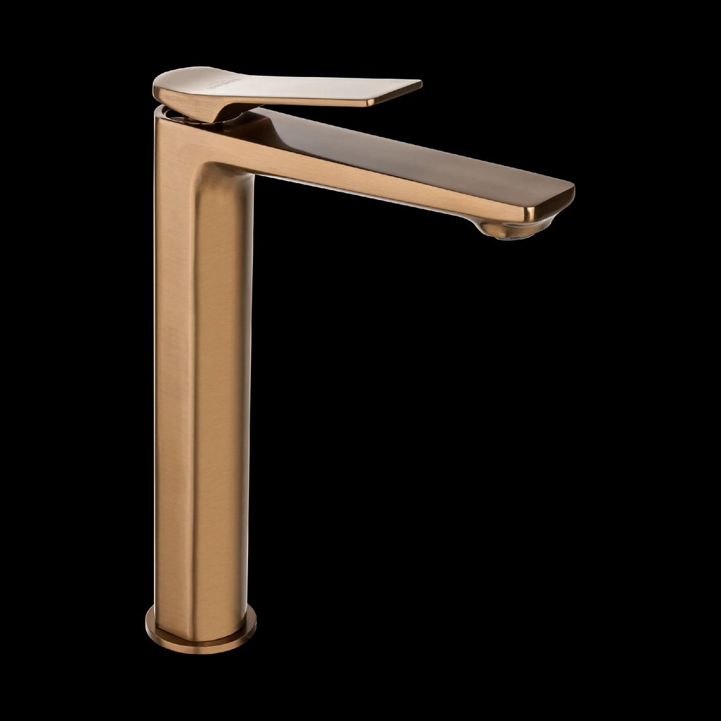 Invena Neri, vysoká umývadlová batéria h-272, medená matná, INV-BU-P1-W14-L