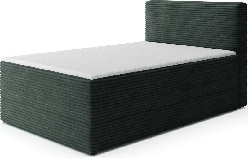 Kontinentálna posteľ Alamito 120x200, zelená (modulo 35)