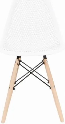 Bestent Jedálenská stolička škandinávsky štýl White Grid