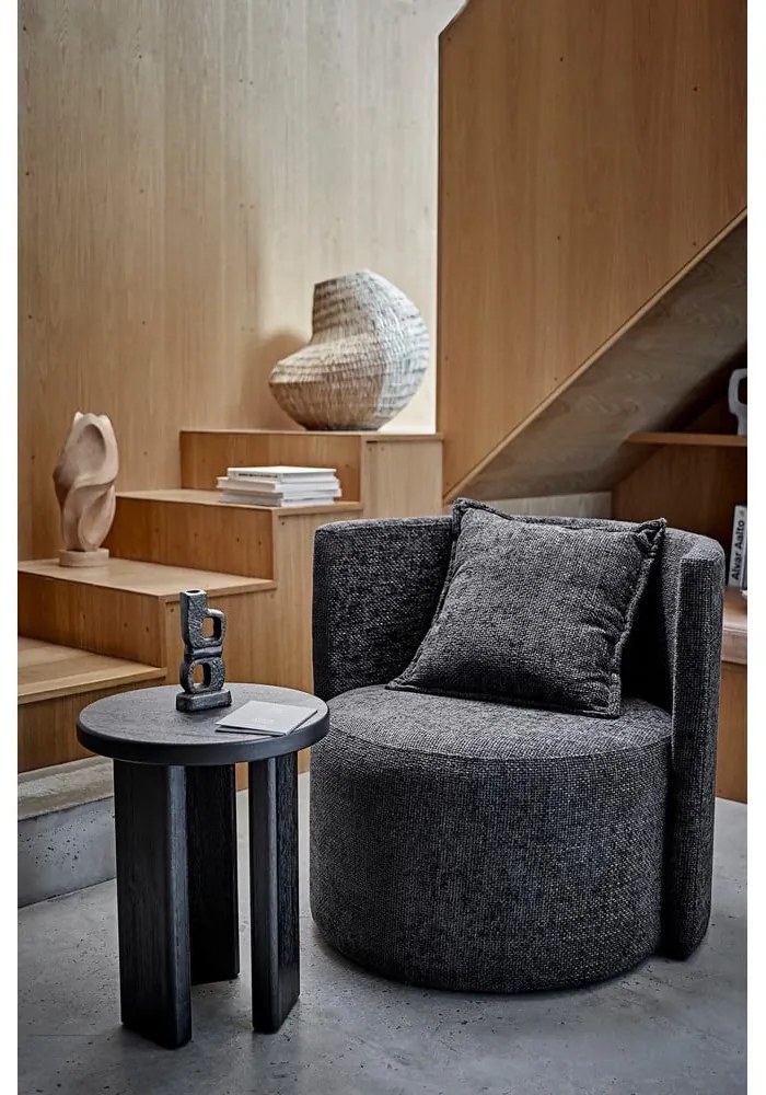 Okrúhly odkladací stolík v dekore jedle ø 40 cm Mimola – Bloomingville