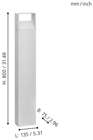 Eglo 98268 - LED vonkajšie svietidlo DONINNI LED/5W/230V IP44