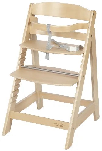 roba Detská drevená vysoká jedálenská stolička Sit Up (prírodná) (100306933)
