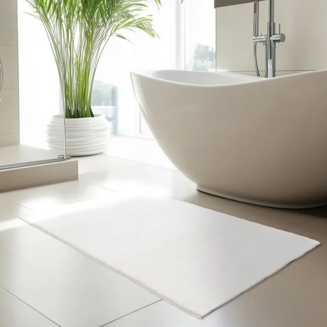 Kúpeľňový koberček PURE 500 biely