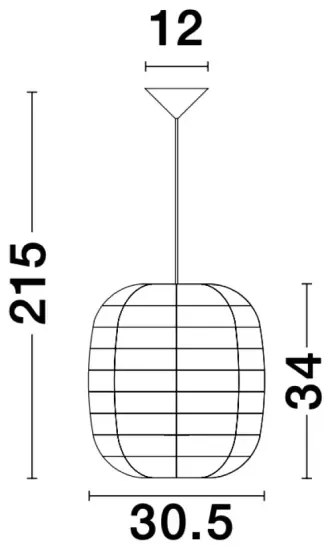 Rustikálny luster Melody 34 ratan
