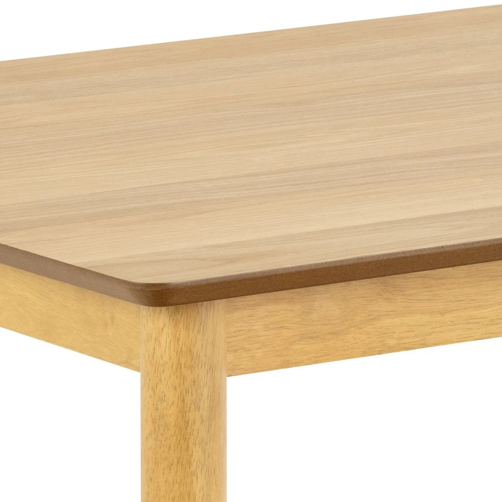 ZARION Dub Prírodný – KUCHYNSKÝ STÔL 120 cm Z DREVA S DYHOU