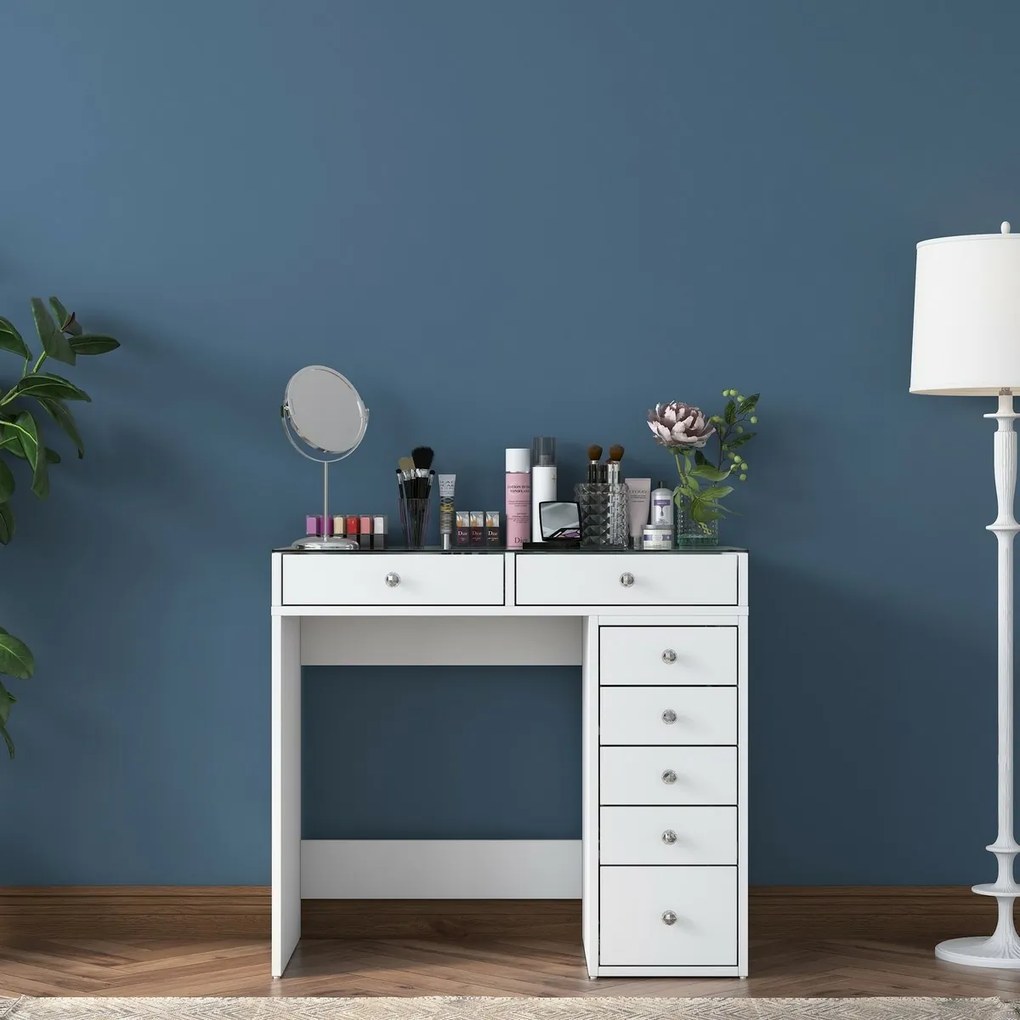 Toaletný stolík Aurora White