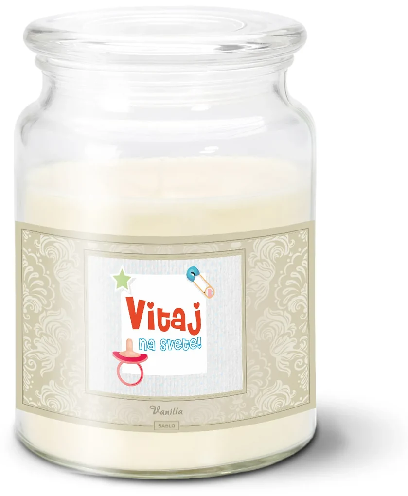 Sablio Sviečka Vitaj na svete 3 - 500 g