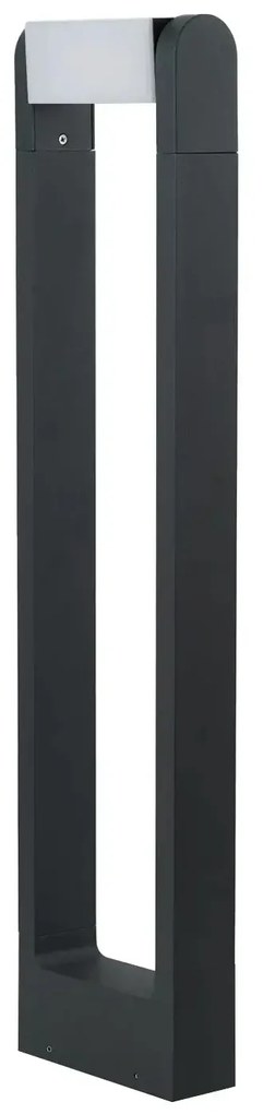 Vonkajšia stojaca lampa Frame sivá