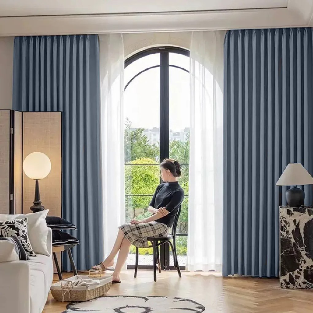 ARÔME HOME Zatemňovací záves, modrý denim