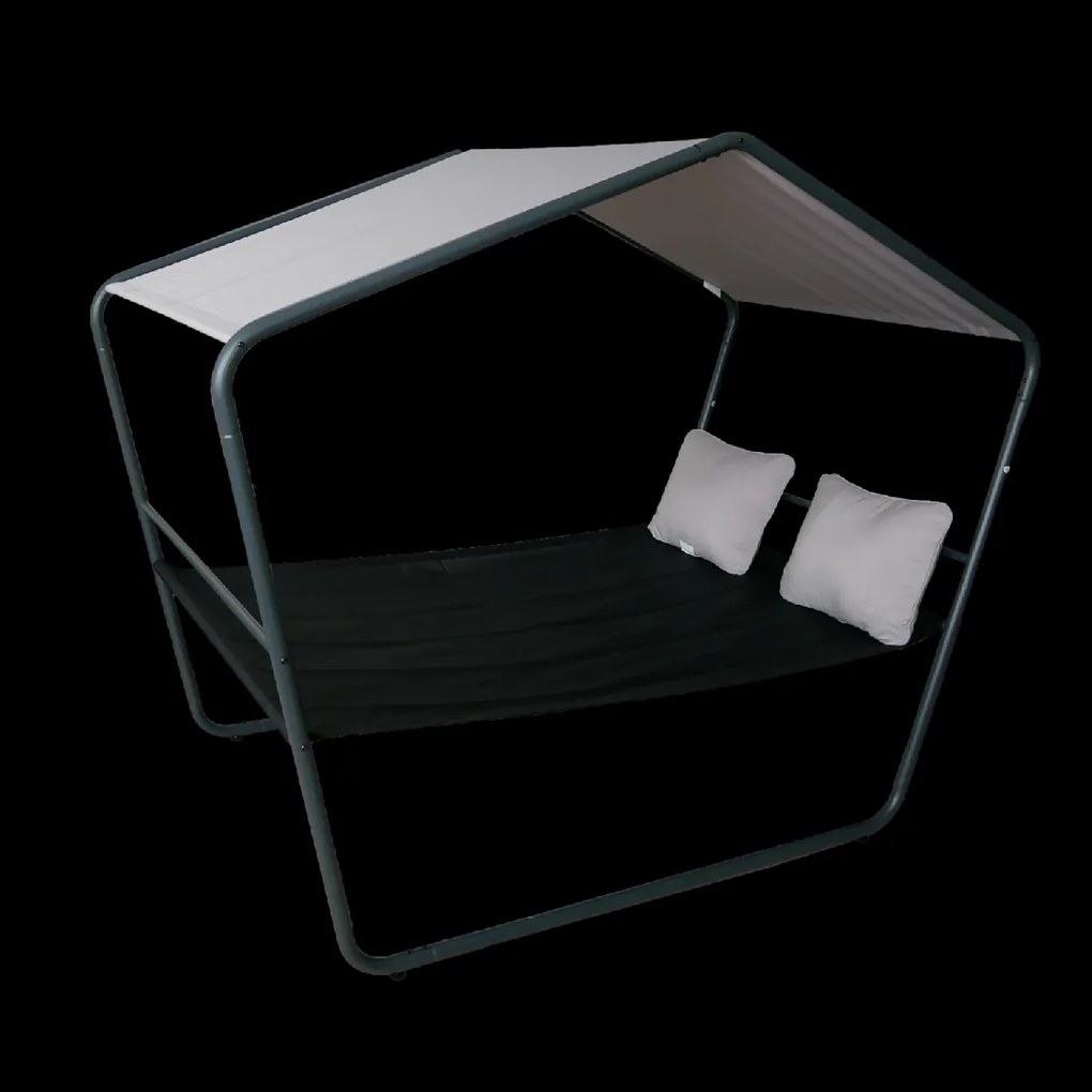 CH DVOJITÉ ZÁHRADNÉ LEHÁTKO S STRECHOU 233 x 136 x 191 CM