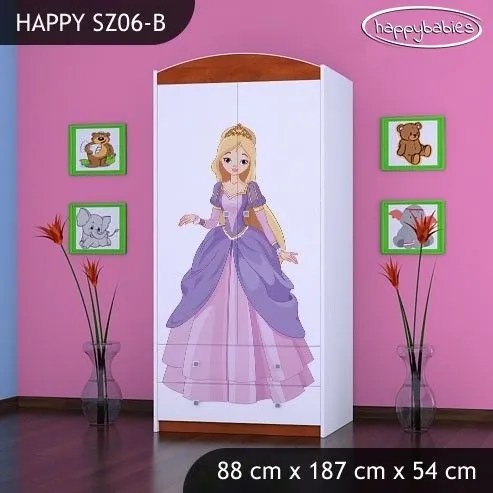 Detská skriňa PRINC A PRINCEZNA - TYP 6B