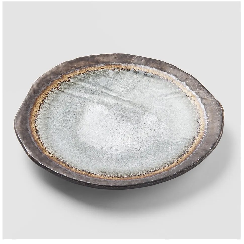 Sivý keramický tanier MIJ Akane, ø 27 cm